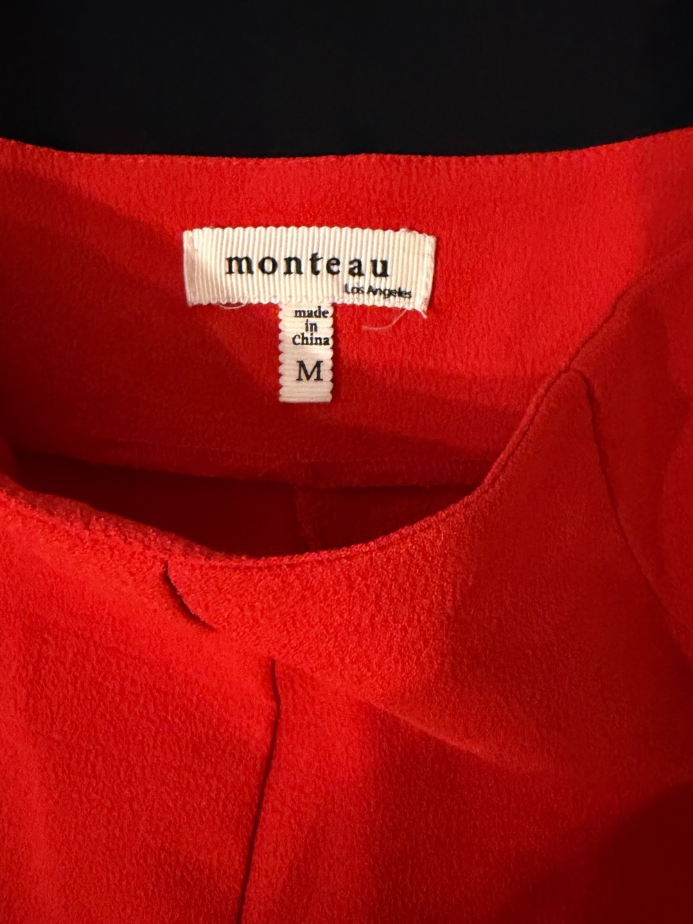 Monteau Red Scalloped Shorts - Picture 3 of 7